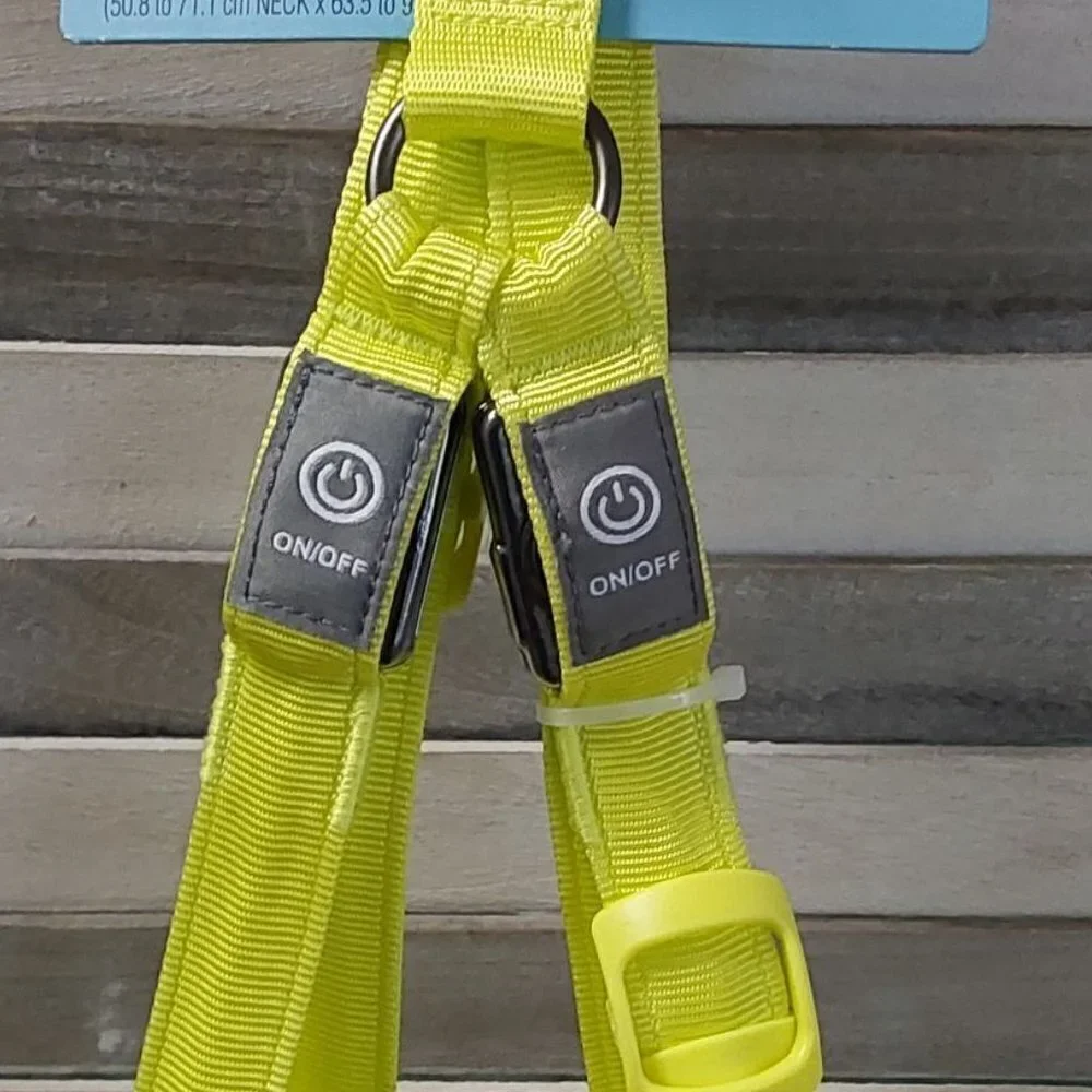 LED Rechargeable Dog Harness Vibrant Green | Boots & Barkley™ | Large